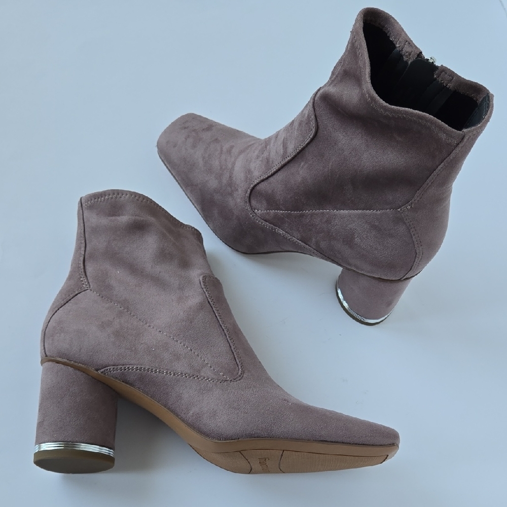 Franco Sarto L Pisabooty Ankle Boots Heather Gray - Size 8 - NEW